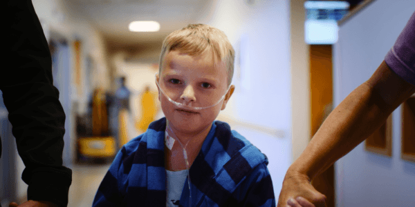 Bowen Hammitt on a trip to the hospital with his family. (John Lanier /Terror Films Team)