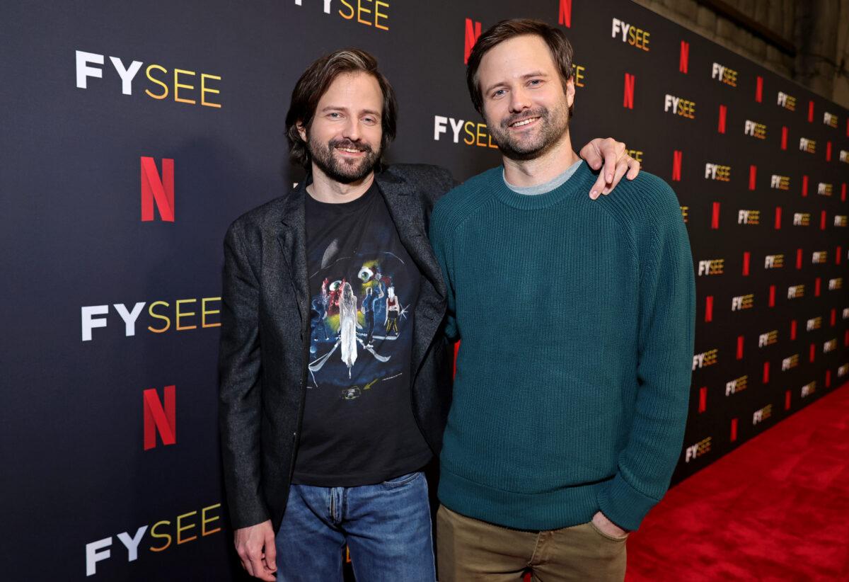 Matt Duffer and Ross Duffer attend Netflix's "Stranger Things" ATAS Official Screening at Raleigh Studios Hollywood in Los Angeles, California, on May 27, 2022. (Emma McIntyre/Getty Images for Netflix)