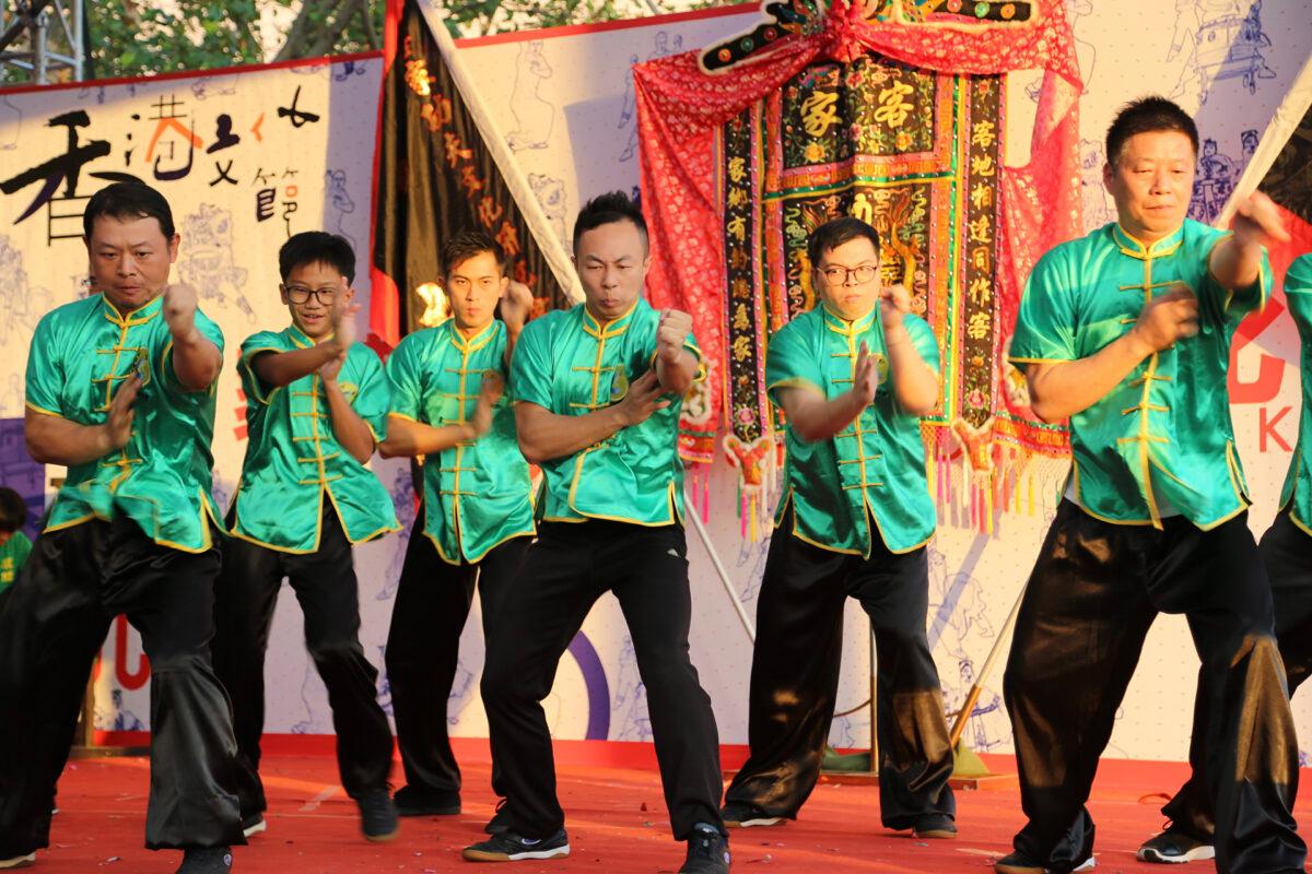 The 3rd Intangible Cultural Heritage Market. There were many kung fu performances on Oct. 29, 2018. (TM Chan/The Epoch Times)