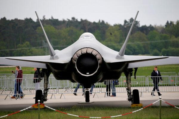 A Lockheed Martin F-35 aircraft at the ILA Air Show in Berlin, on April 25, 2018. (Axel Schmidt/Reuters)