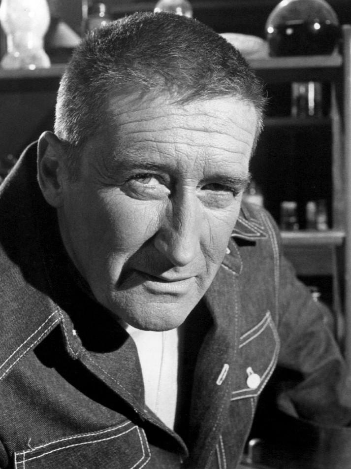 Photo of author Mickey Spillane, who was a guest star on an episode of the television program Columbo in 1974. (Public Domain)
