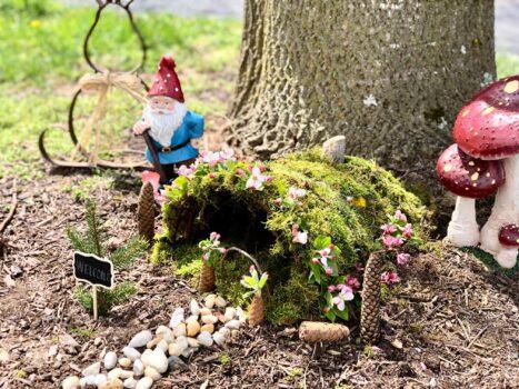 Gnomes in Yvonne Christ's garden. (Courtesy of Yvonne Christ)