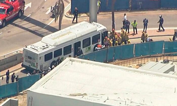 Shuttle Bus Crashes at Los Angeles Airport; 9 Injured