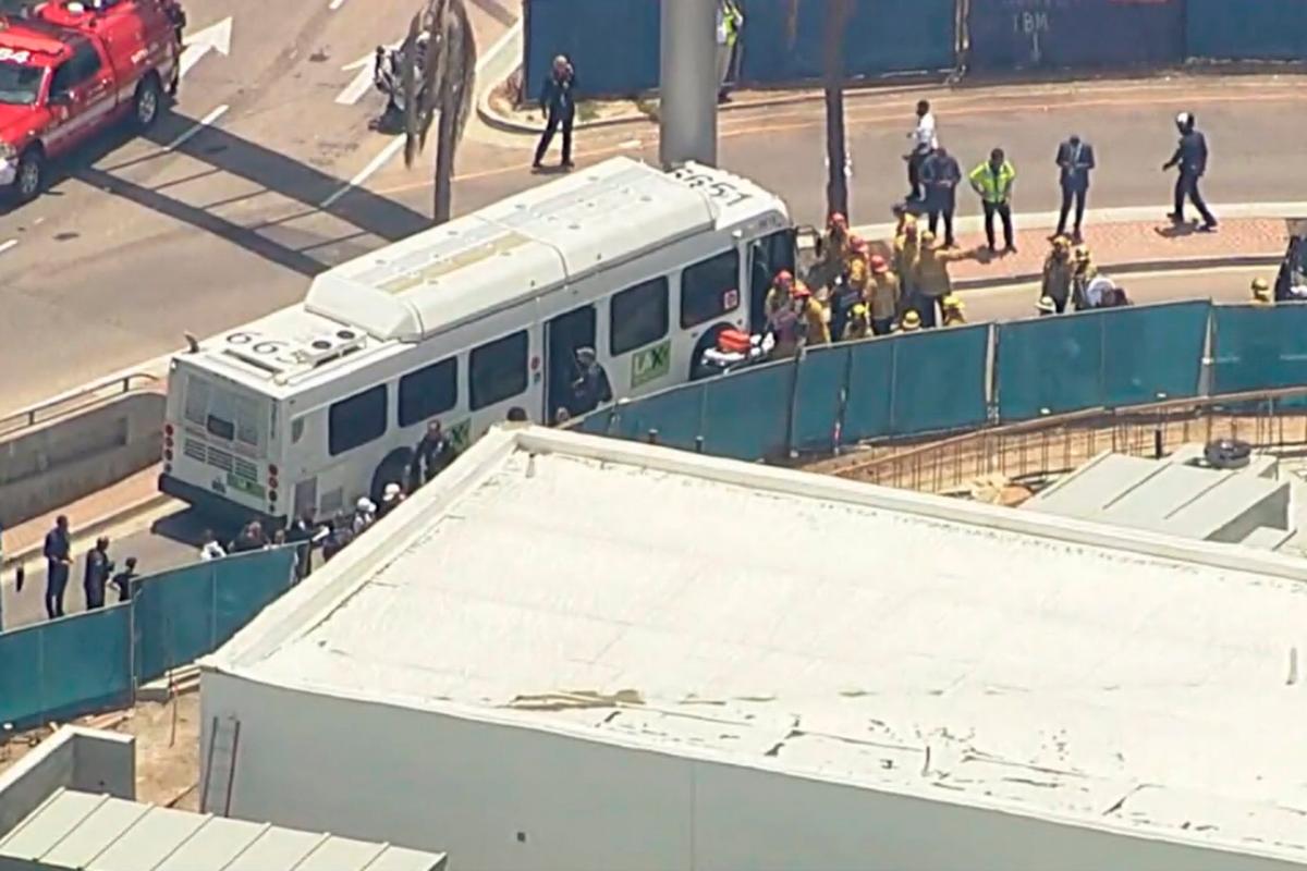 Shuttle Bus Crashes at Los Angeles Airport; 9 Injured