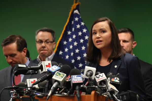Ashley Moody, Florida's Attorney General, pressed the Biden administration to confront the fentanyl crisis in the president's upcoming meeting with Mexican President Andres Manuel Lopez Obrador. File photo from Jan. 24, 2019. (Joe Raedle/Getty Images)