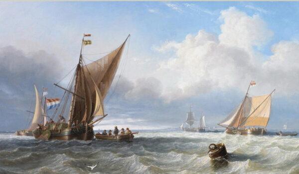 "Off the Dutch Coast," 1858, by John Wilson Carmichael. (Public Domain)