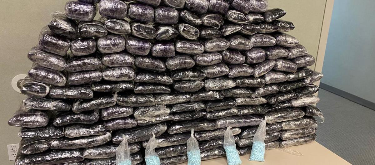 A photo of the around 1 million seized fake fentanyl pills in Inglewood, Calif., in July 2022. (Drug Enforcement Administration)