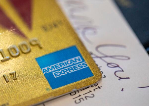 An American Express credit card in New Orleans on Aug. 11, 2019. (Jenny Kane/AP Photo)