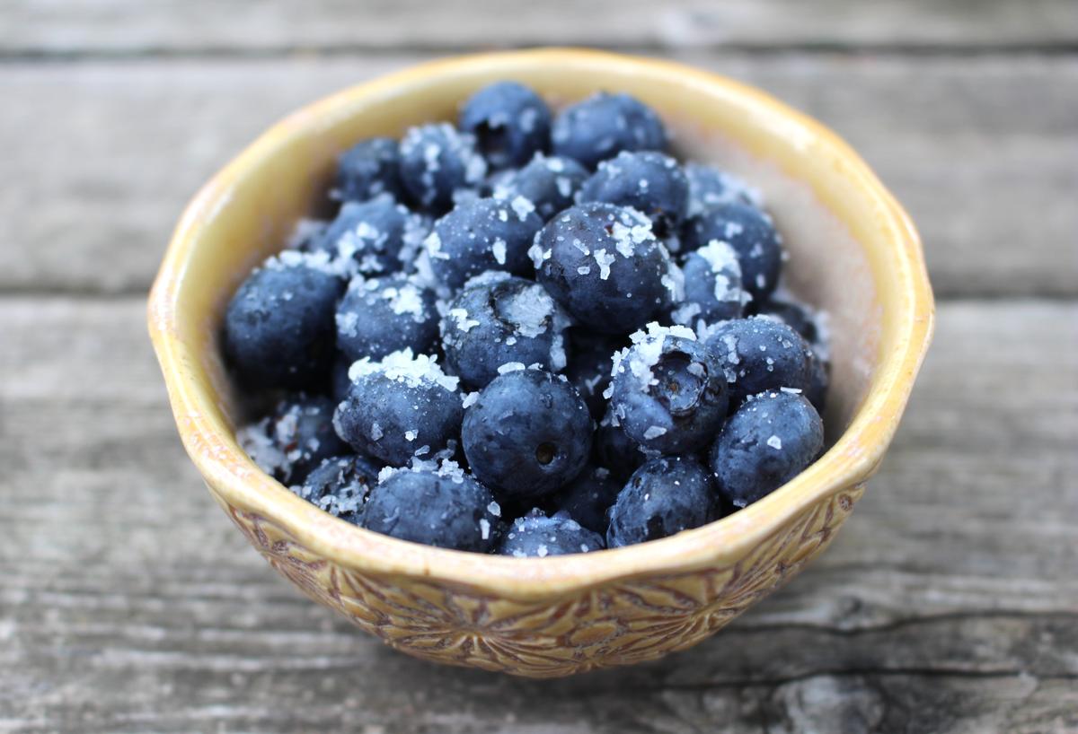  Fermented blueberries require only two ingredients: the berries and kosher salt. (And some time.) (Stephanie Thurow)