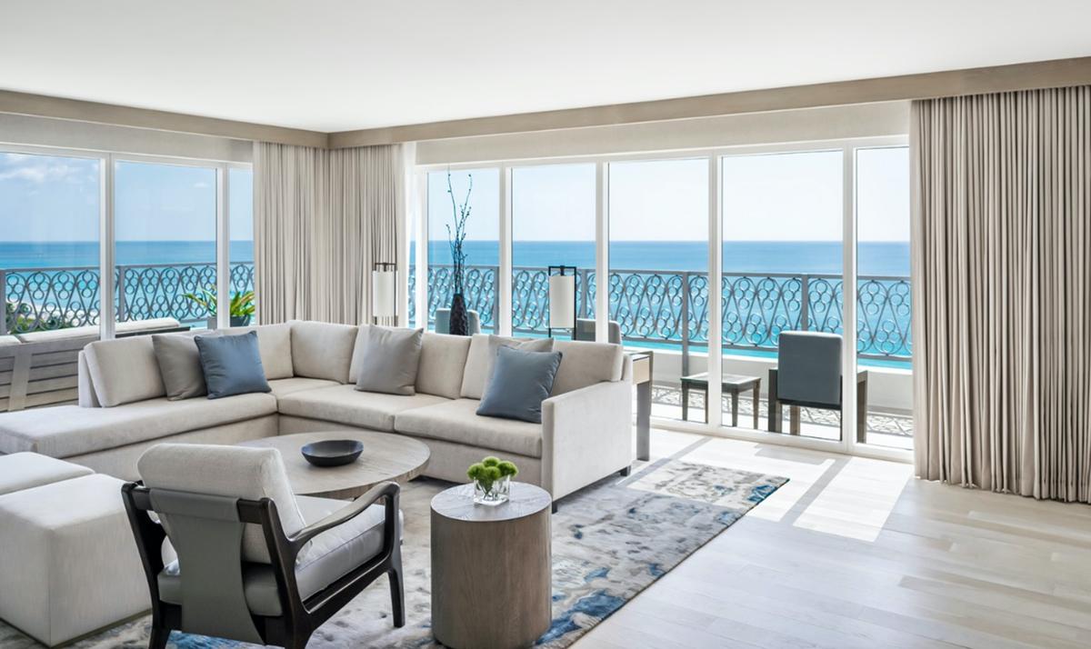 A villa at Nobu Hotel Miami Beach. Nobu was named one of the best 100 hotels in the world by Travel + Leisure. (Courtesy Nobu Hotel Miami Beach/TNS)