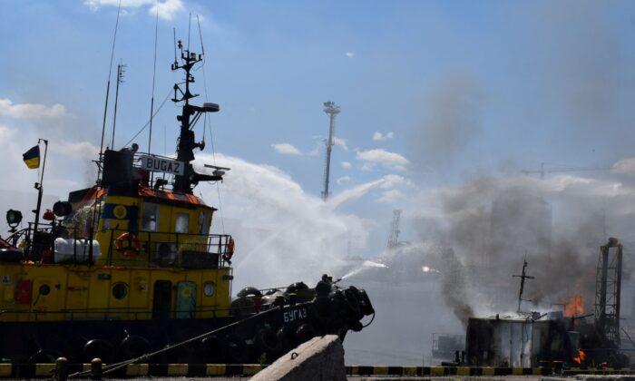 Russia Struck Military Boat in Odesa With Cruise Missiles, Foreign Ministry Says