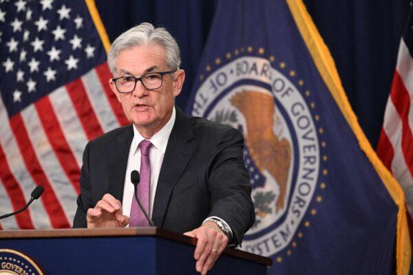 Federal Reserve Board Chairman Jerome Powell speaks during a news conference in Washington, D.C., on July 27, 2022. (Mandel Ngan/AFP via Getty Images)