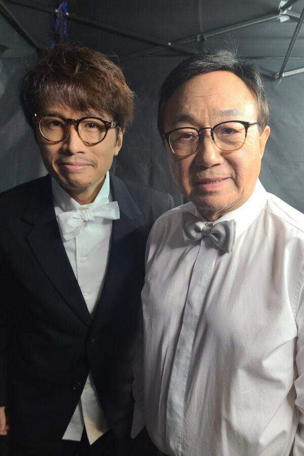 Dayo Wong Tze-wah（Left）Michael Hui Koon-man（Right）(Michael Hui FB)