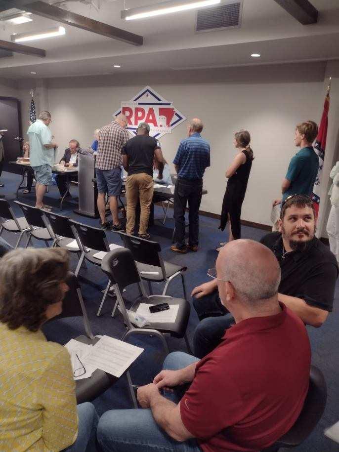 Delegates at the Pulaski County Republican Committee on June 30, 2022. (Courtesy of Kenneth Wallis)