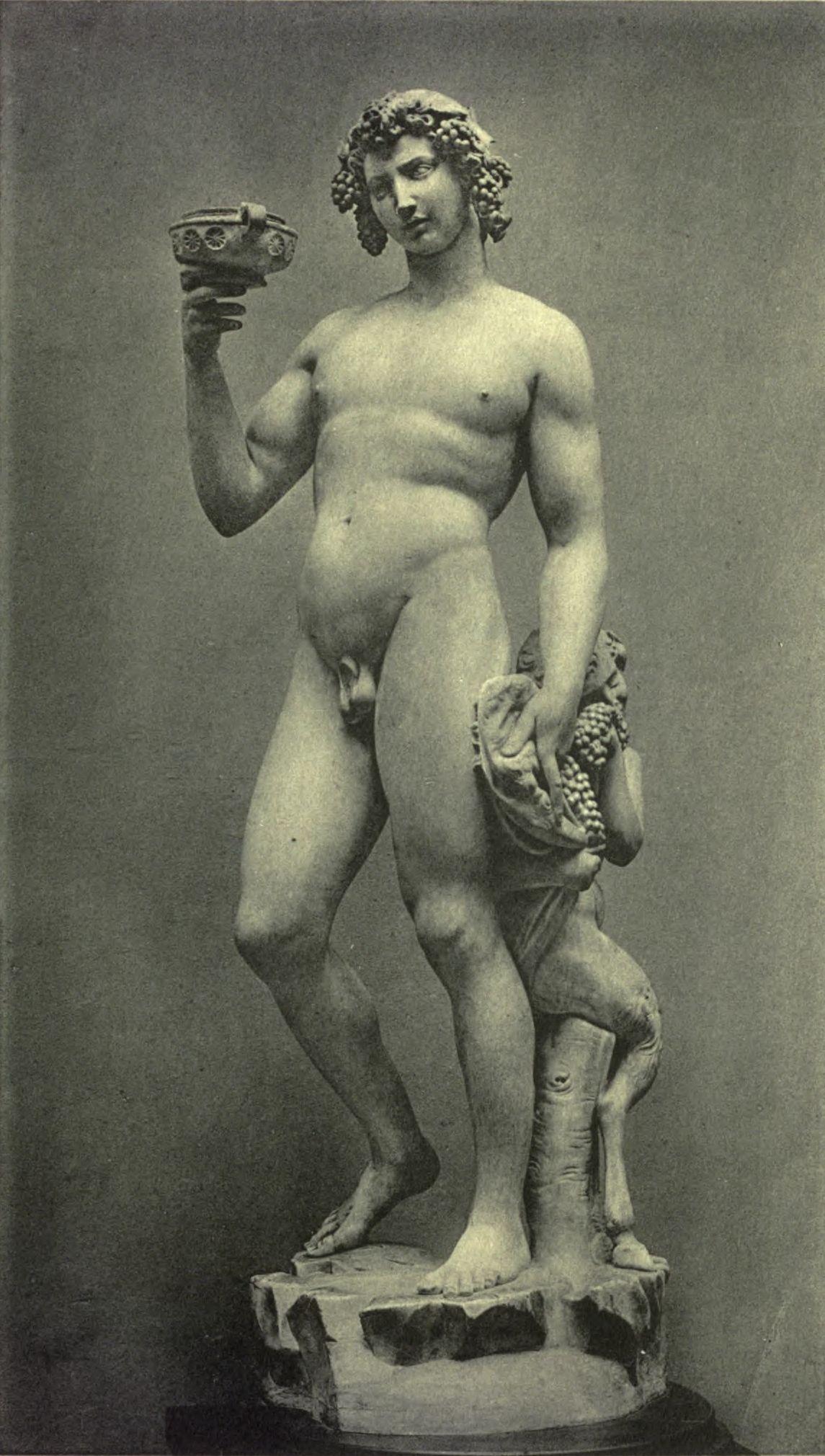 BACCHUS (After Michelangelo. Florence: Museo Nazionale) Alinari