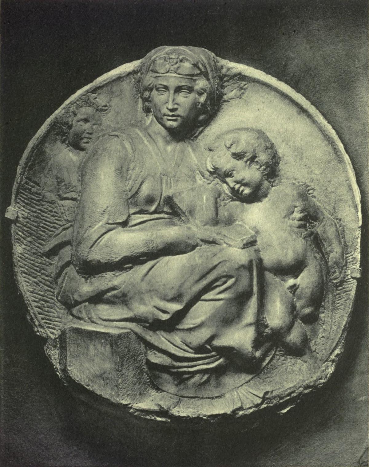 MADONNA, CHILD, AND S. JOHN (After the relief by Michelangelo. Florence: Museo Nazionale) Anderson
