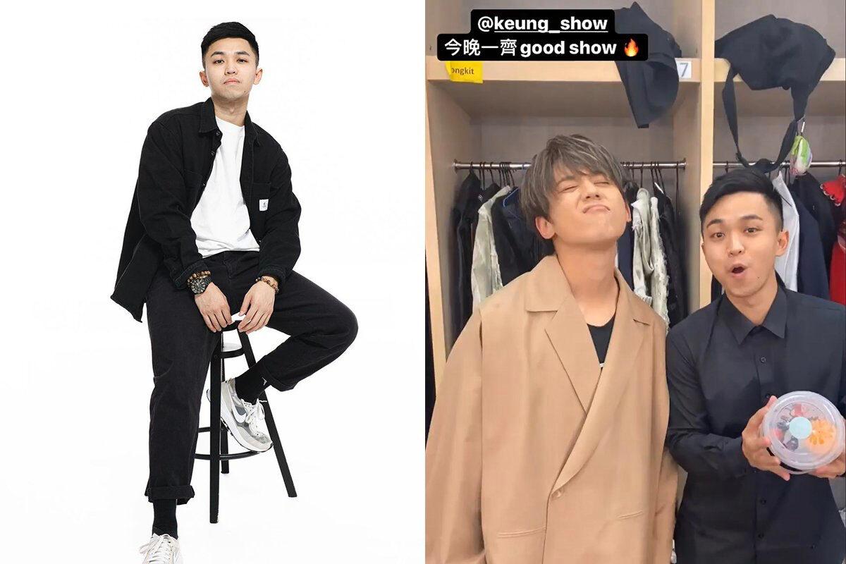 (Left) Undated photo of Dancer Cheung Tsz-fung obtained from social media. He shared a photo of himself and Keung To (Right), one of the twelve members of Mirror on Instagram, to wish everyone a good show. (Cheung Tsz-fung/Instagram via The Epoch Times)