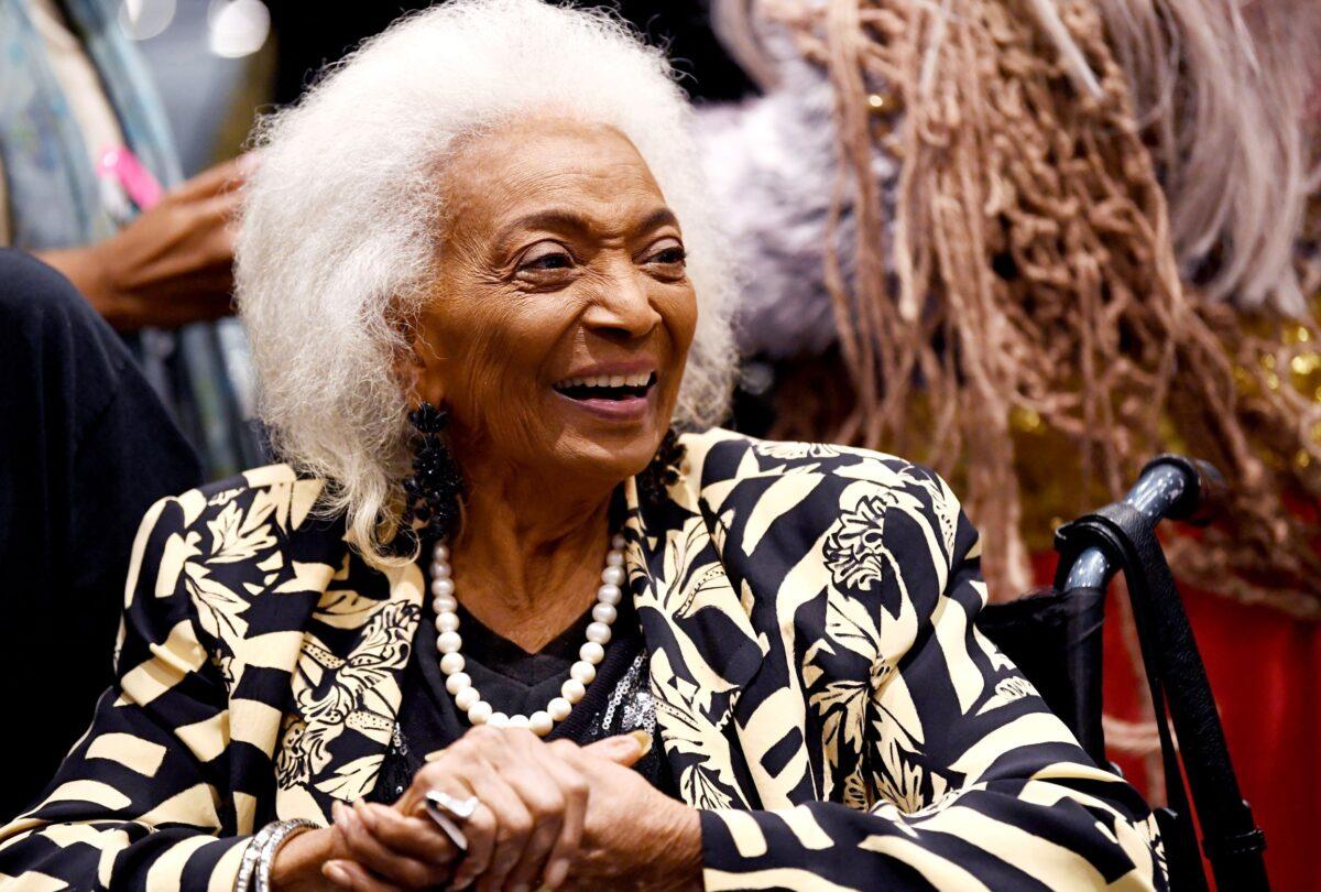 Actress Nichelle Nichols attends an event in Los Angeles, Calif., on Dec. 5, 2021. (Chelsea Guglielmino/Getty Images)