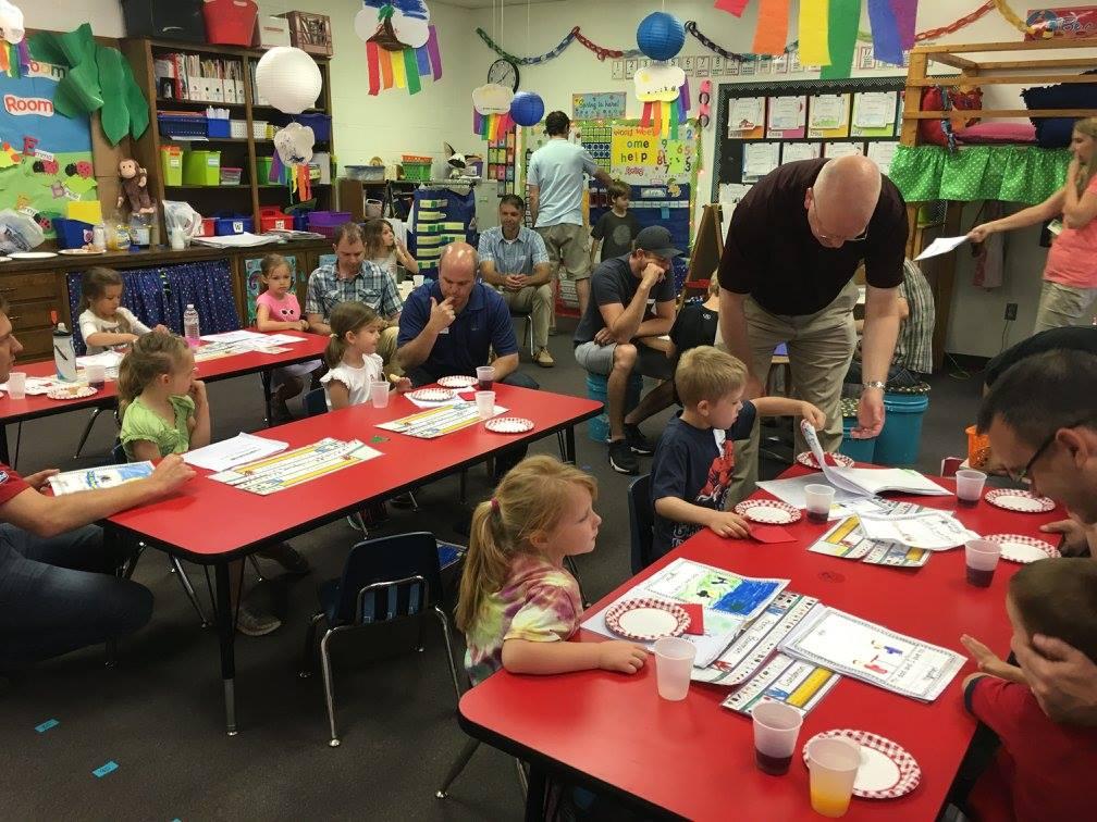 Dads go to school for a day at Lancaster County Christian School in Lancaster, Pa. (Courtesy of NAUMS. Inc)