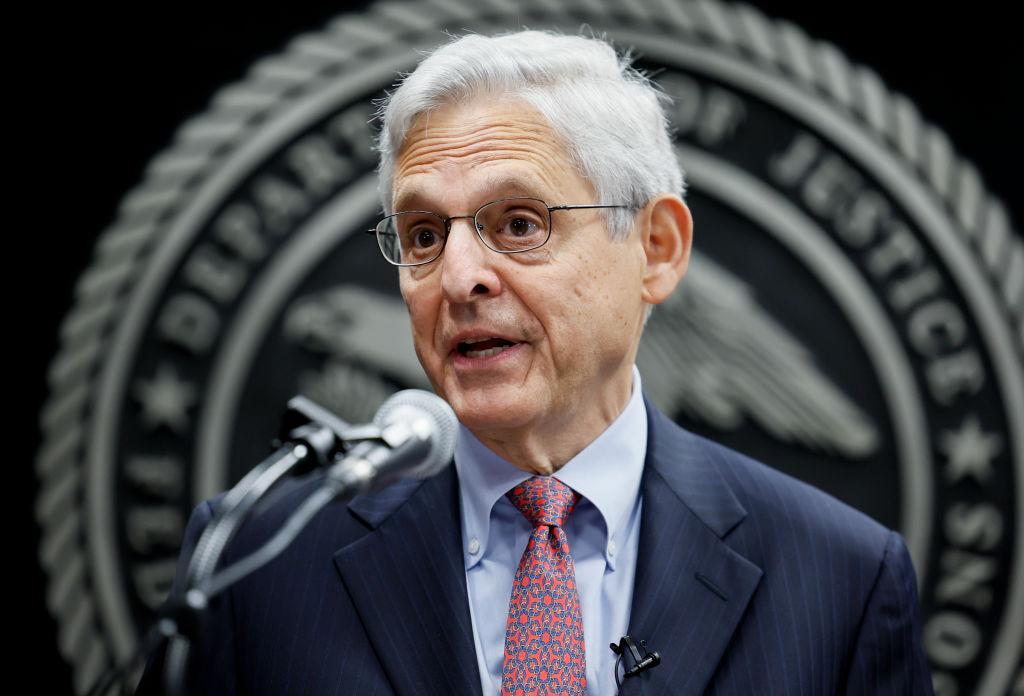 U.S. Attorney General Merrick Garland speaks at the swearing in for the new Bureau of Prisons (BOP) Director Colette Peters at BOP headquarters in Washington on Aug. 2, 2022. (Evelyn Hockstein-Pool/Getty Images)