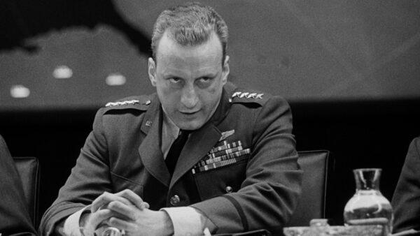 George C. Scott as Chairman of the Joint Chiefs of Staff Buck Turgidson in Stanley Kubrick's "Dr. Strangelove or: How I Learned to Stop Worrying and Love the Bomb." (Columbia Pictures)