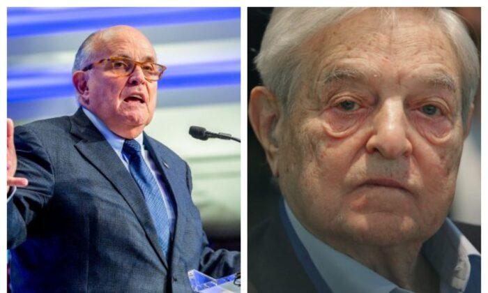‘Blood Is on His Hands’ Rudy Giuliani Fires Back at George Soros After Defense of DAs