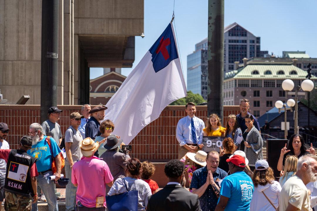 After Supreme Court Win, Camp Constitution Raises Christian Flag at Boston City Hall Plaza
