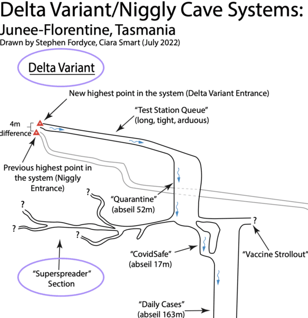 Delta Variant cave system (Image provided by Stephen Fordyce and Ciara Smart)