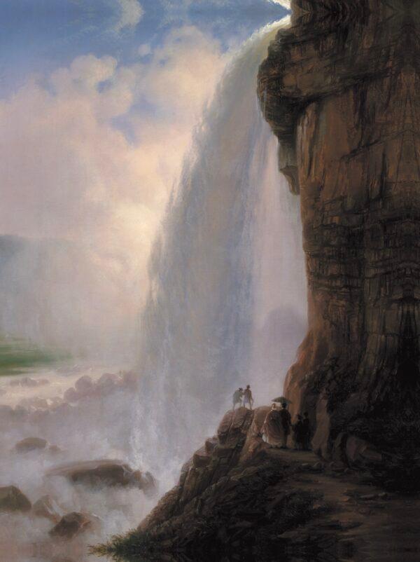 “Underneath Niagara Falls” by Ferdinand Richardt, 1862. Oil on canvas. Metropolitan Museum of Art, New York. (Public domain)