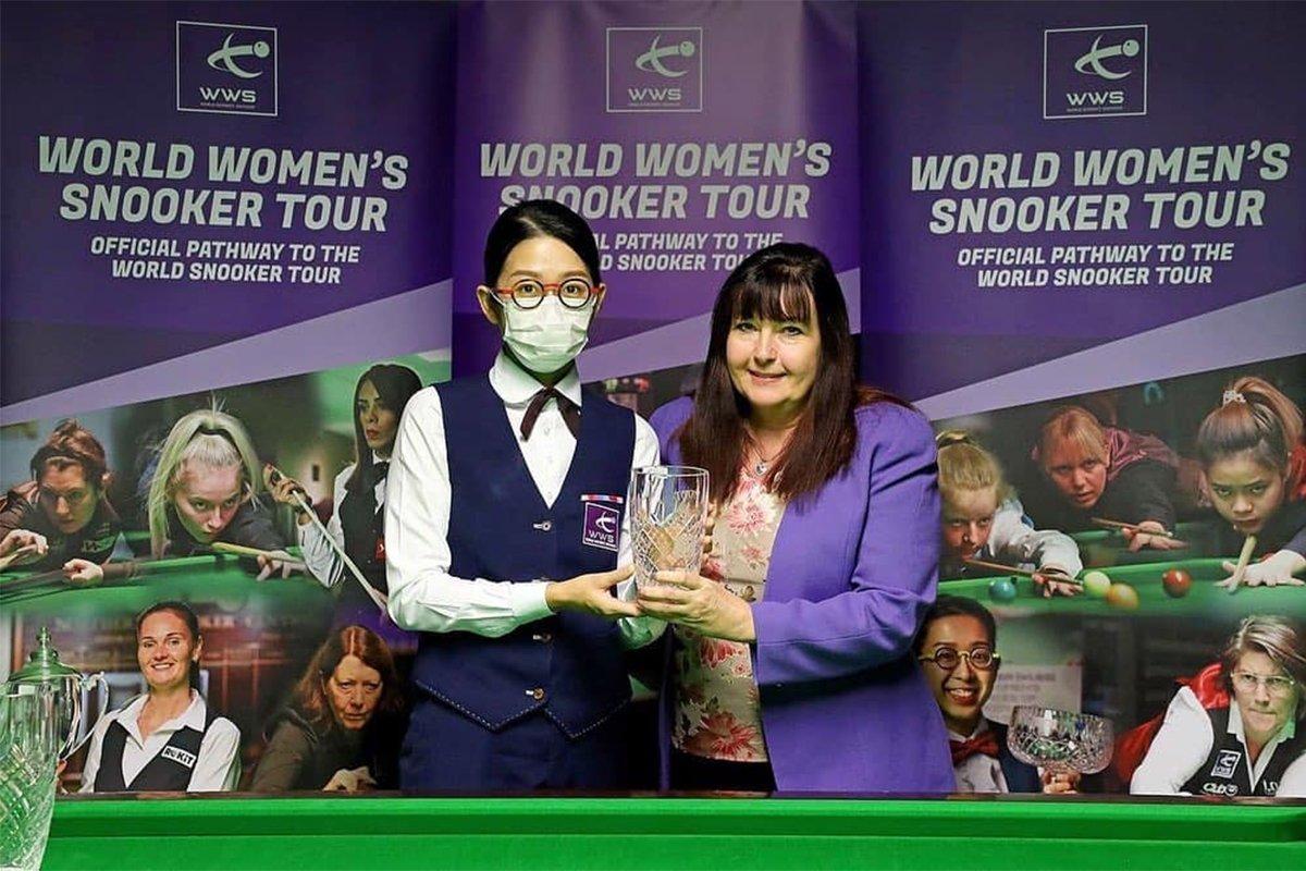 In the final of the Women's All England Snooker Championship on July 31, 2022, Ng On-yee was in the lead three times, but her winning position was reversed by her opponent who beat her in both of the last two frames. In the end, she had to settle as runner-up with a final score of 3:4. (Ng On-yee Facebook photo)