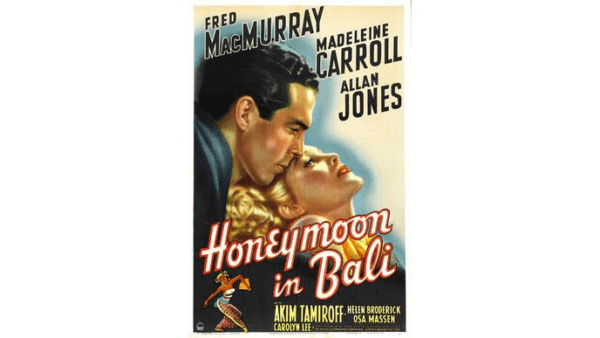 Poster for "Honeymoon in Bali." (Paramount Pictures)