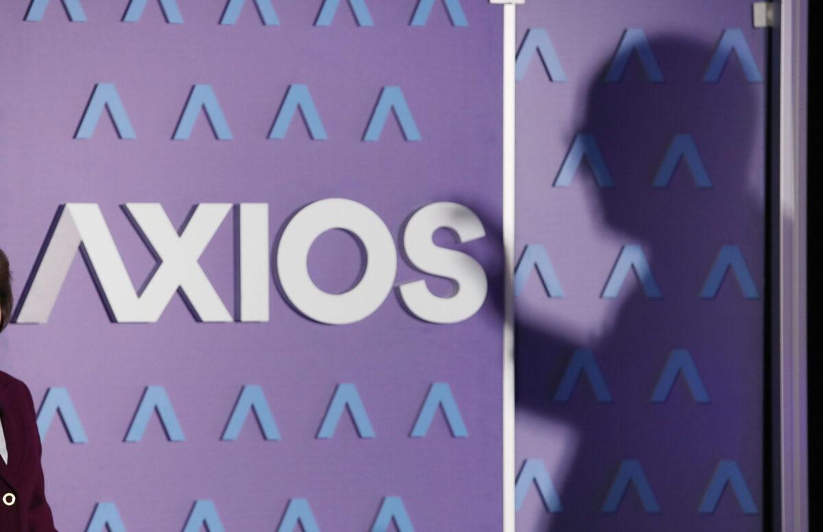 Axios logo in Washington on Jan. 31, 2018. (Mark Wilson/Getty Images)