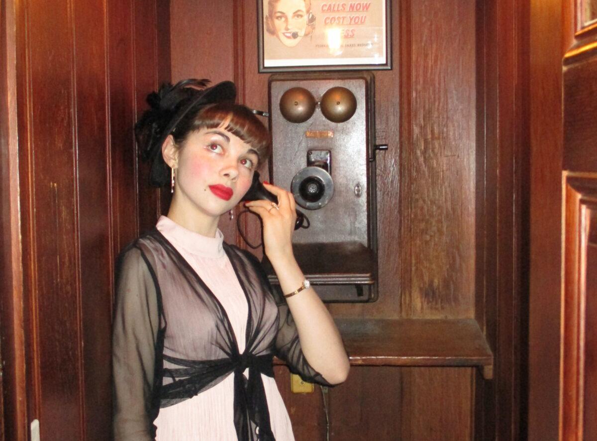 A phone booth at the Musso and Frank Grill in Hollywood, Calif. (Courtesy of Tiffany Brannan)