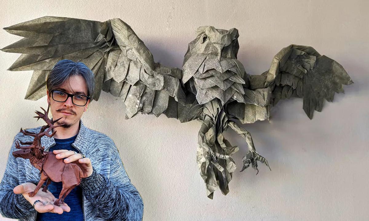 PHOTOS: Self-Taught Artist Makes Incredible Origami Creatures From Single Sheets of Paper