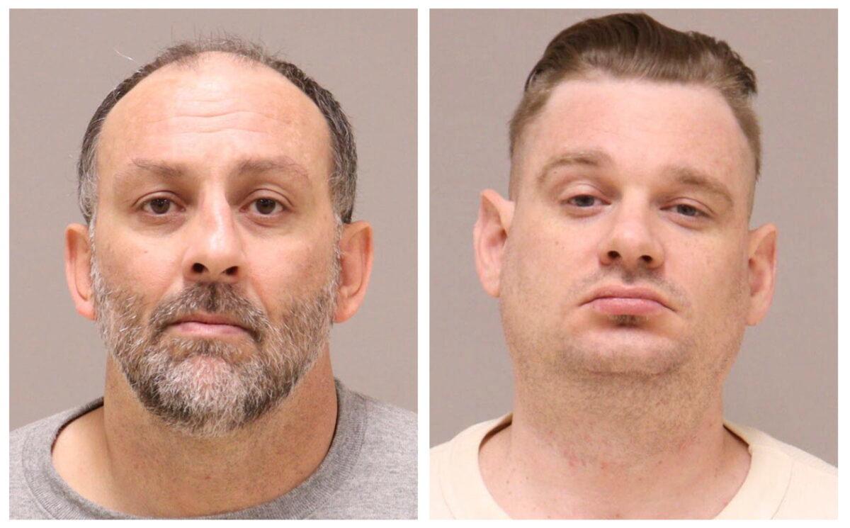 This combination of images shows Barry Croft Jr. (L) and Adam Fox. (Kent County Sheriff's Office via AP)