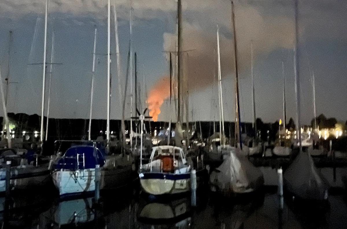 Firefighters Battle Out-of-Control Blaze at Berlin Ammunitions Dump