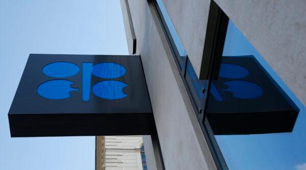 The logo of the Organization of the Petroleum Exporting Countries (OPEC) is pictured at its headquarters in Vienna, Austria, on March 21, 2016. (Leonhard Foeger/Reuters)