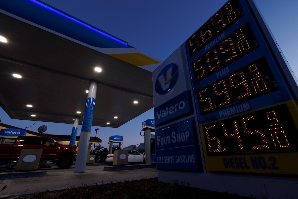 US Gasoline Futures Fall to Pre-Ukraine Invasion Levels