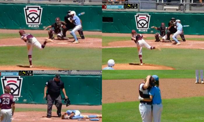 Beaned Little League Batter Rises to Console Upset Pitcher