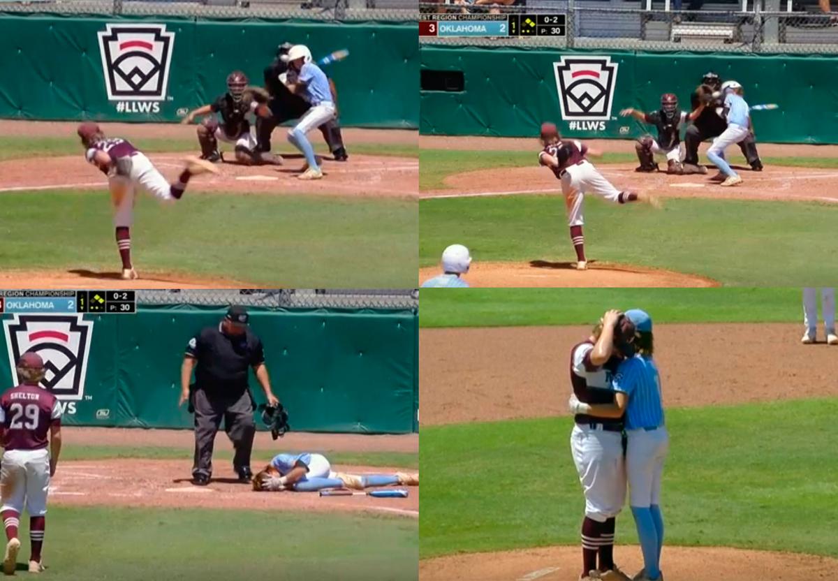 Beaned Little League Batter Rises to Console Upset Pitcher
