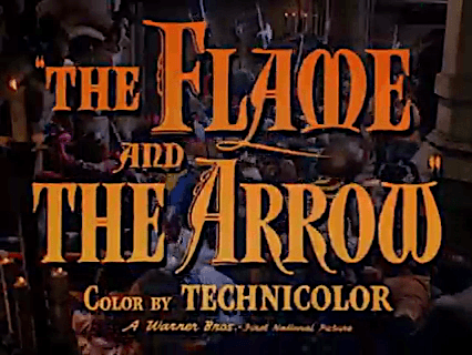"The Flame and the Arrow" (1950) directed by Jacques Tourneur. (Public Domain)