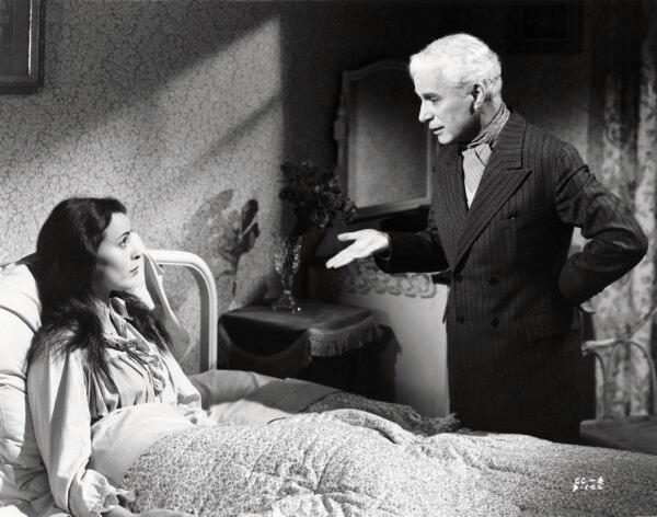 Claire Bloom and Charlie Chaplin in "Limelight." (United Artists)