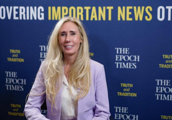 Laura Sextro, CEO and co-founder of the Unity Project, at the FreedomFest conference in Las Vegas on July 15, 2022. (The Epoch Times)