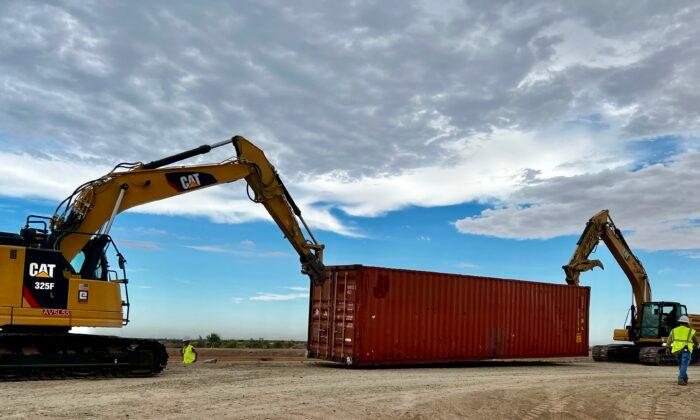 Arizona ‘Has Had Enough,’ Starts Stacking Shipping Containers in Border Wall Gaps
