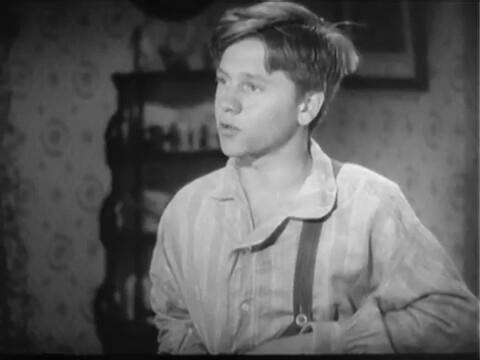 Mickey Rooney in "The Adventures of Huckleberry Finn" (1939). (Public Domain)