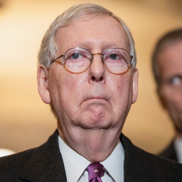 Senate Majority Leader Mitch McConnell (R-Ky.).  (Samuel Corum/Getty Images)