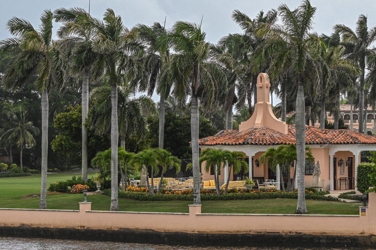 Former President Donald Trump’s residence in Palm Beach, Fla., on Aug. 9, 2022. (Giorgio Viera/AFP/Getty Images)