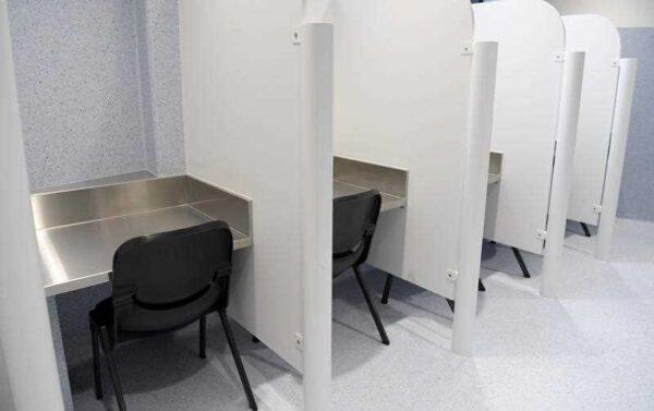 The facilities at the Medically Supervised Injecting Room in North Richmond, Melbourne, Australia, on June 29, 2018. (AAP Image/Tracey Nearmy)