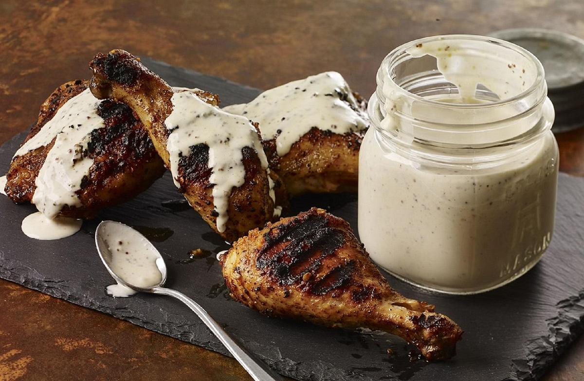 White BBQ Sauce With Smoky Chicken