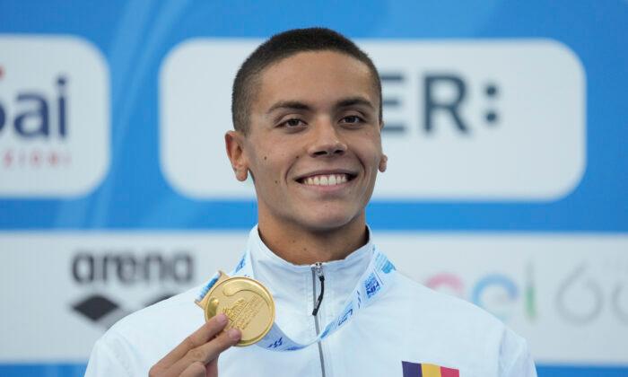 Romanian Teen Swimmer Popovici Breaks 100-Meter Freestyle World Record